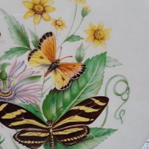🦋 Vintage BUTTERFLY VASE Bohemian RETRO DECAL